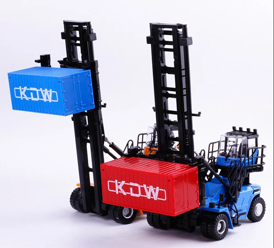 1:50 alloy container stacker model,high-quality stacker truck,children\'s container toys,free shipping