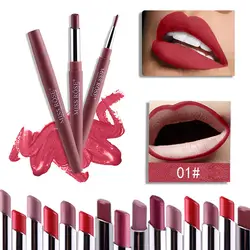 MISS ROSE 2 In 1 Matte Lipstick Lip Liner Nude Lipliner Makeup Waterproof Lipstick Pen Long Lasting Lip Pencil Makeup