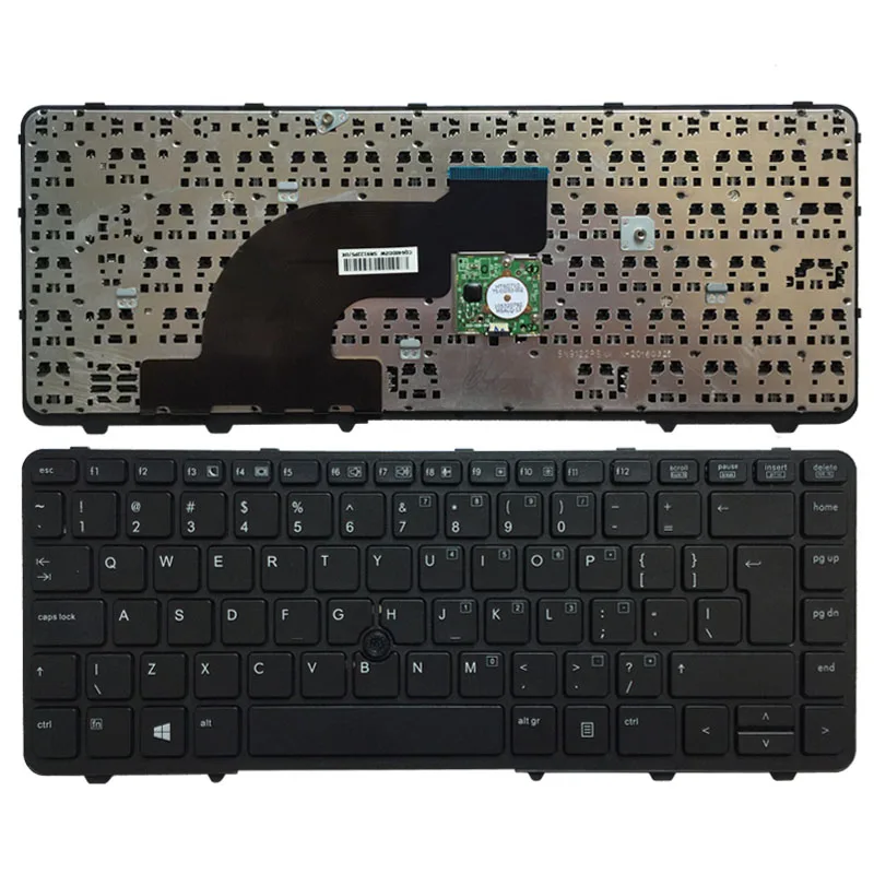 

UI Laptop Keyboard for HP PROBOOK 640 G1 645 G1 black ui layout with Mouse Point