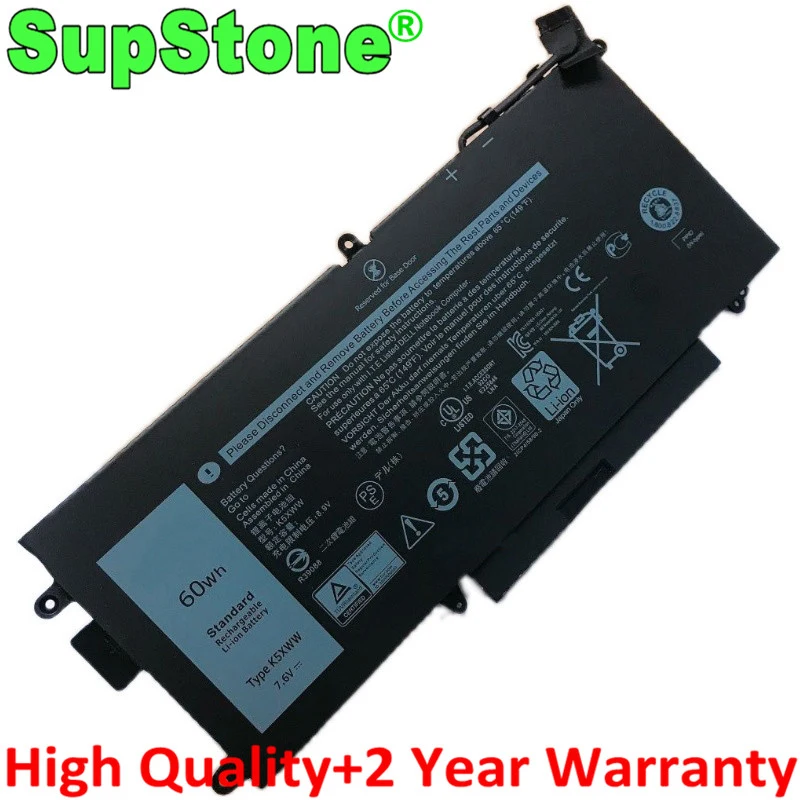 

Новый аккумулятор SupStone K5XWW 71TG4 725KY CFX97 0N18GG P29S N18GG для ноутбука DELL Latitude 12-5289 7389 7390 2 в 1 P29S001 P29S002