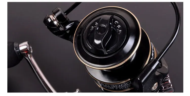 Spinning Fishing Reel 12BB  Bearing Balls 1000-6000 Series Metal Coil Spinning Reel Boat Rock Fishing Wheel