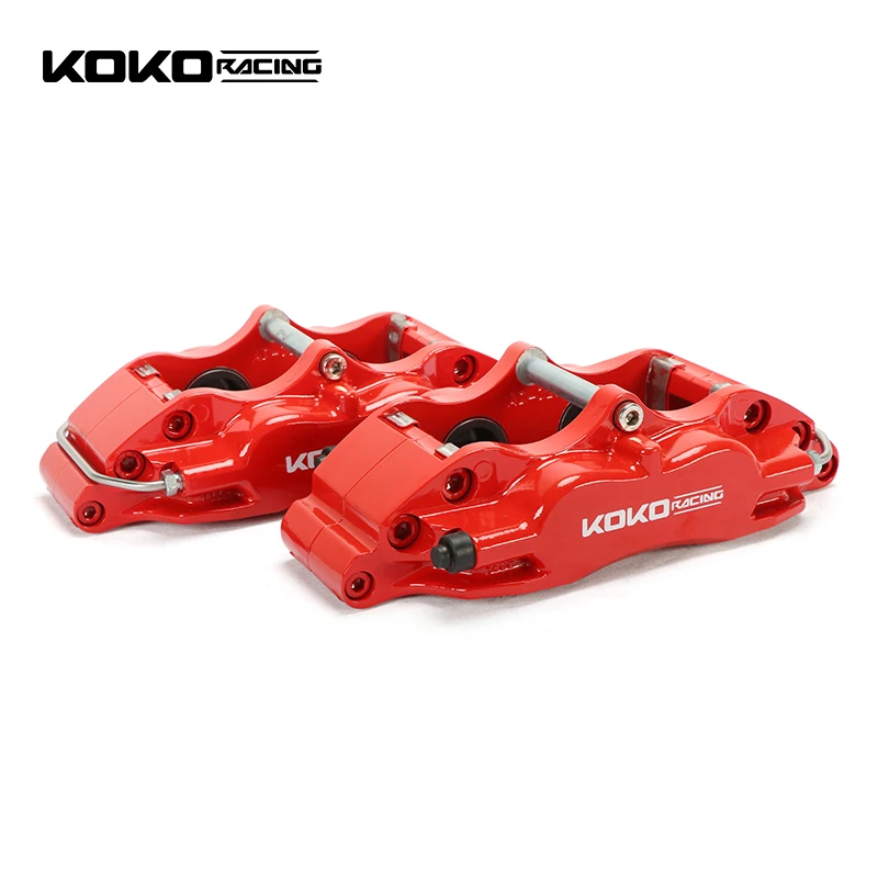 KOKO Racing Upgrade Brake System Aluminum 4 Pot Caliper Kit 17 inch Front Wheels for Renault clio IV RS