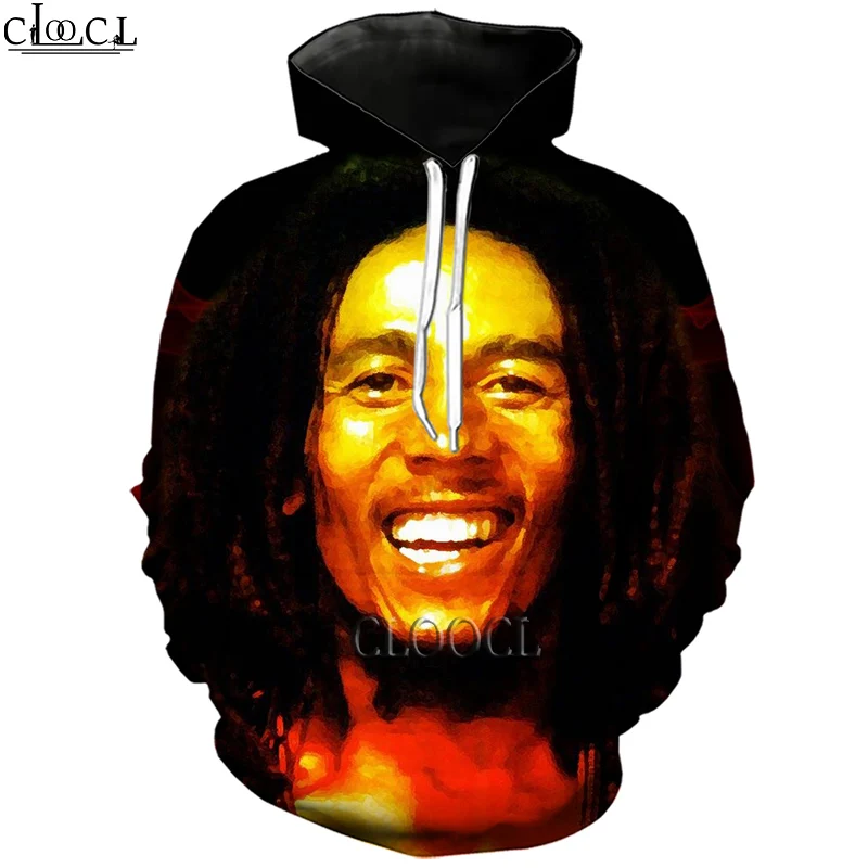 HX Newest Fashion Singer Reggae Creator Bob Marley 3D Print Men Women Hoodie Tracksuit Harajuku Hip Hop Tops Drop Shipping