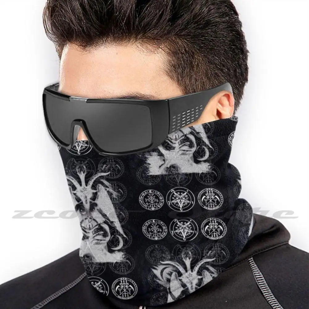 Baphomet Washable Trending Customized Pm2.5 Filter Mask Baphomet Satan Ritaul Satanic Lavey Anton Occult Magic 666 Manson Goth