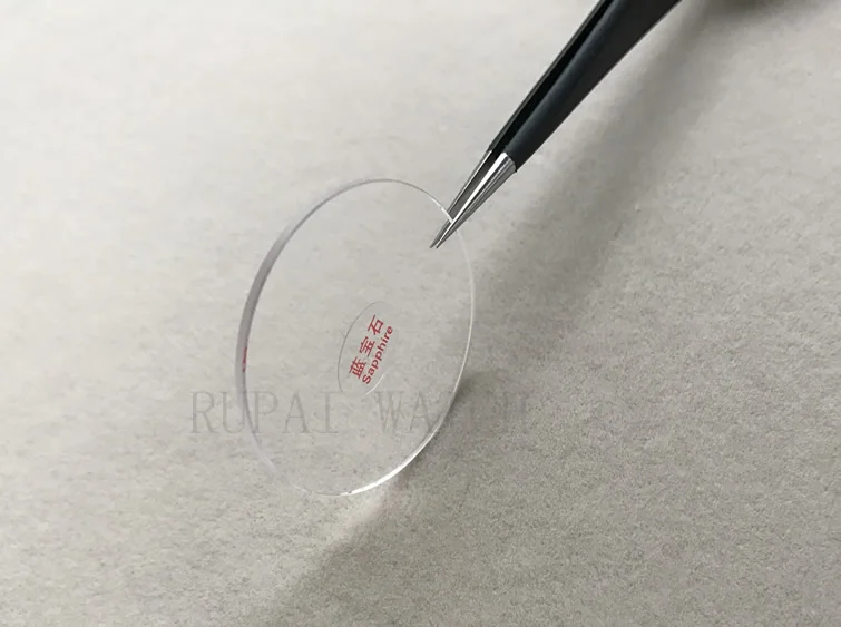 2x FLAT ROUND SAPPHIRE CRYSTAL GLASS 1.2MM THICK FROM 28~32.5MM