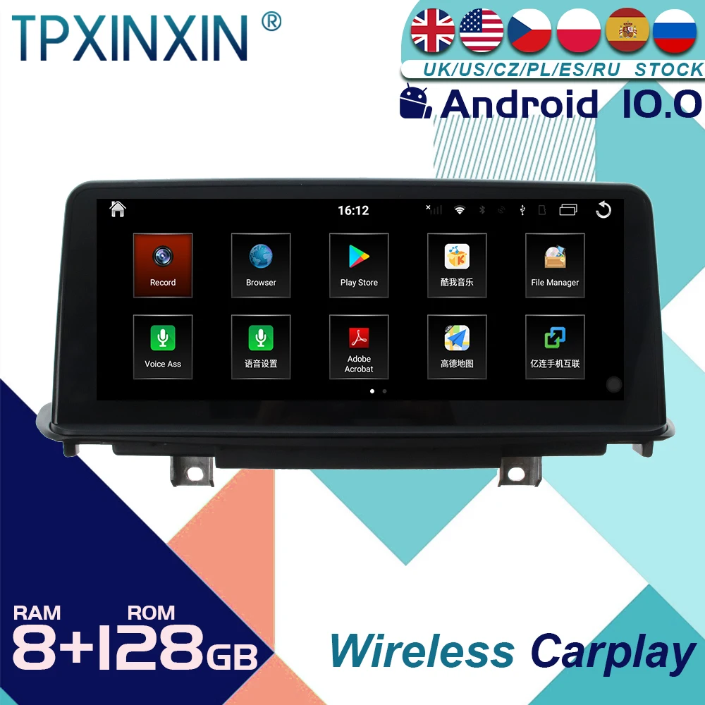 

For BMW X5/X6 2014-2018 Android 10 Car Stereo Radio with Screen Radio Player Car GPS Navigation Head Unit Carplay