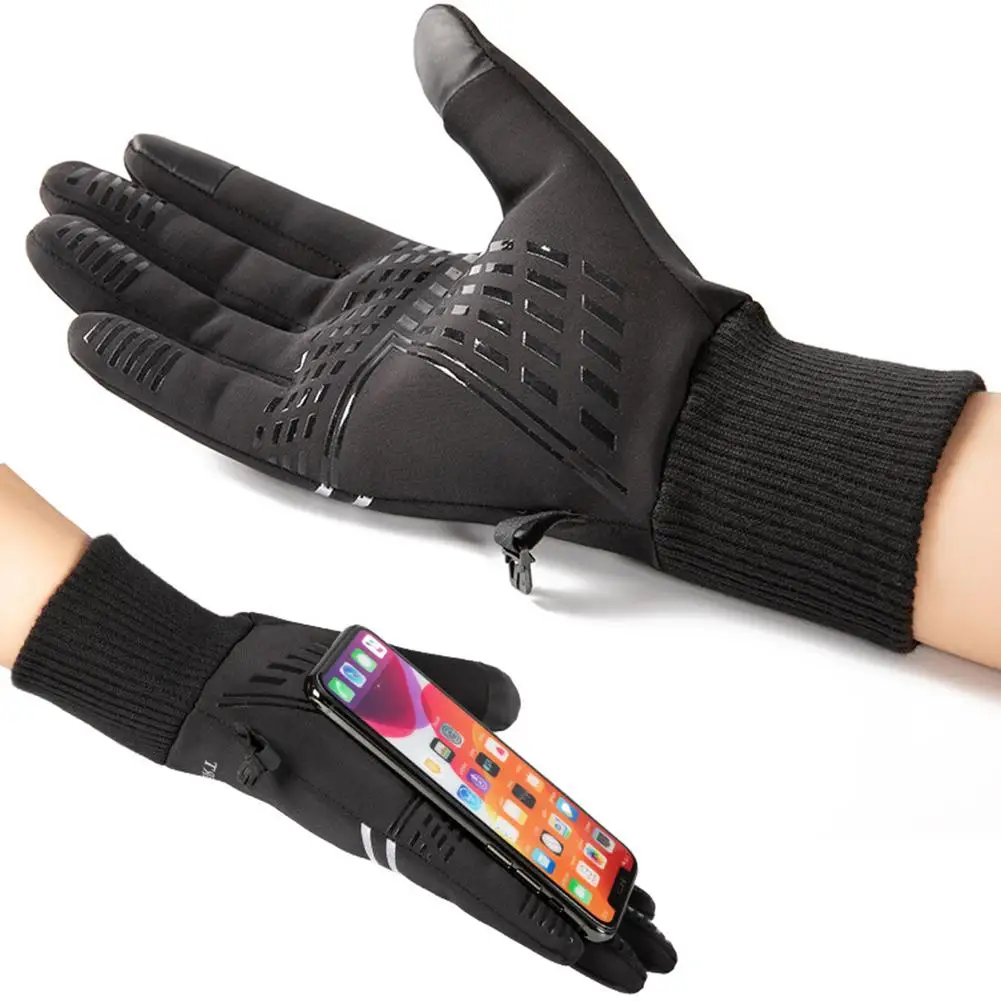 Radfahren Handschuh Winter Warme Handschuhe Wasserdicht Winddicht Im Freien Handschuhe Verdicken Warme Handschuhe Touch Screen Handschuhe Unisex Männer Sport