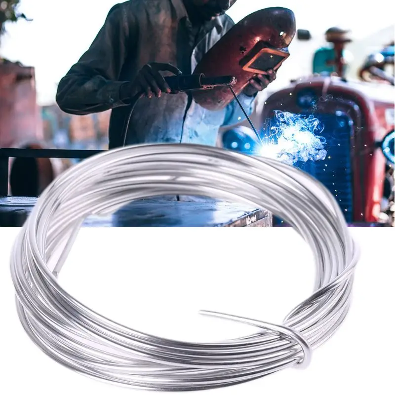 2025 New 2.00mm*3M /5M flux-cored wires Hypothermia Aluminium Welding Solder Soldering Rods Wires Electrode for For Welding
