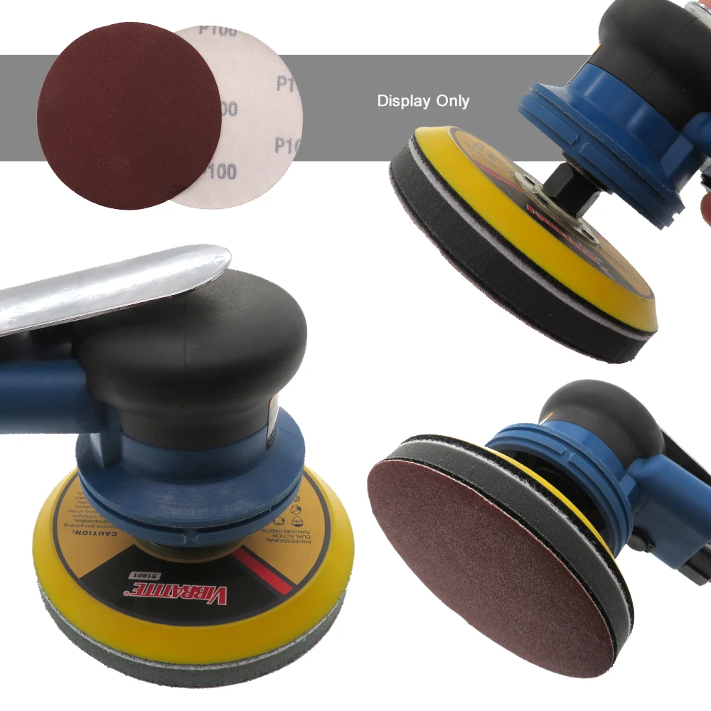 5 Inch Flocking Sanding Disc Dry Grinding Sandpaper 125mm Abrasive Paper 60 to 1200 Grits for Wood Car Sanding Polishing