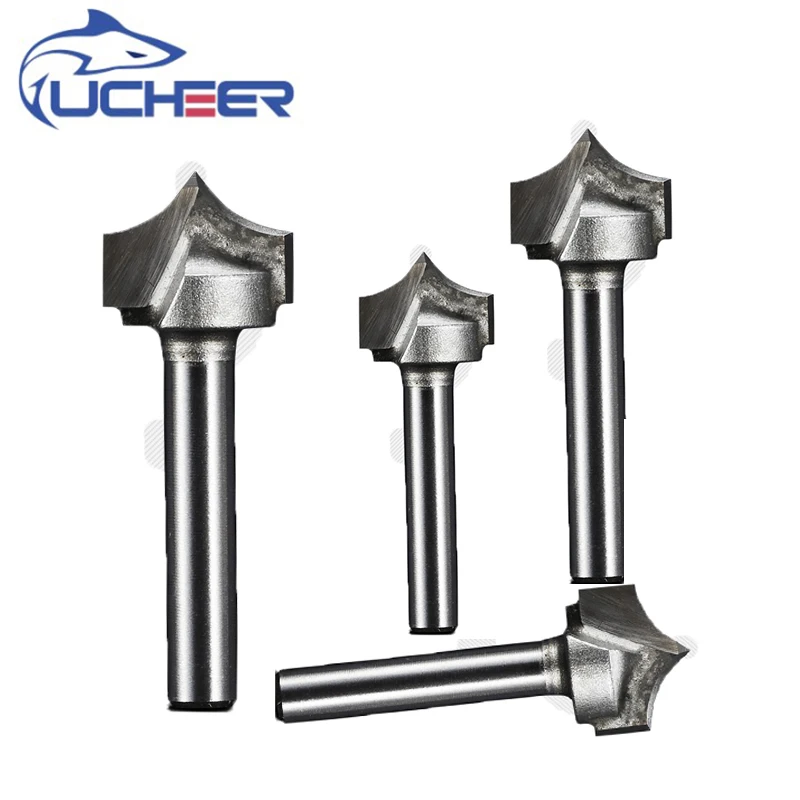 UCHEER Woodworking carving cutter trimming electromechanical wood milling cutter  cutte rounded  dividing line chamfering c