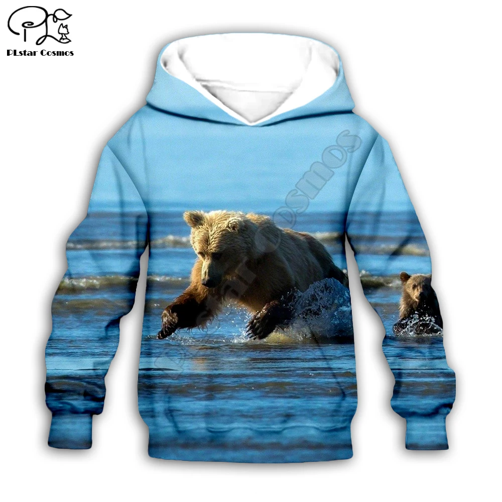 

Bear 3d Hoodies Bear zipper coat Long Sleeve Pullover Cartoon Sweatshirt Tracksuit Hooded/pants/family t shirt