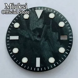 Miuksi 29mm watch dial luminous dial fit NH35 movement