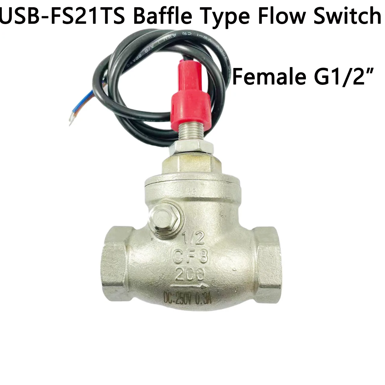 USB-FS21TS Baffle Type Flow Switch SUS304 BSPP G1/2\