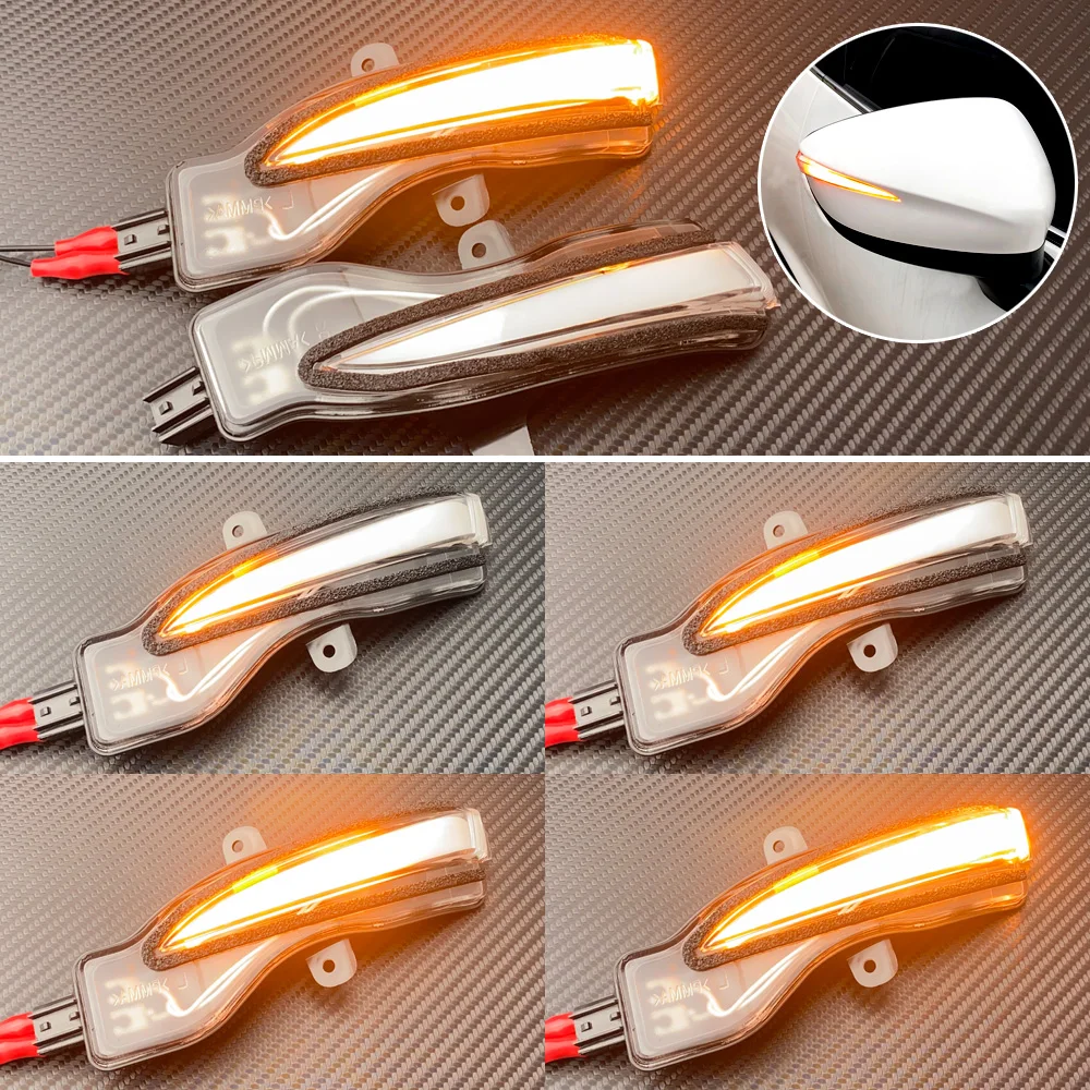 

For Mazda CX-3 16-18 CX-4 CX-5 2016 Facelift LED Dynamic Turn Signal Side Wing Rearview Mirror Indicator Blinker Repeater Light