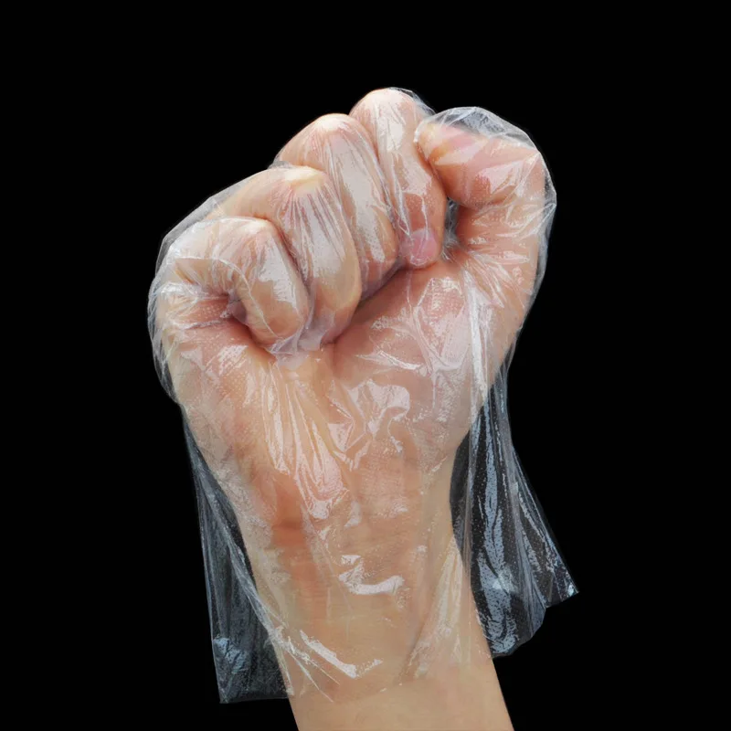 Clear Disposable Gloves Transparent Plastic Gloves Latex Free Food Prep Safe Gloves for Cooking Cleaning BBQ Kitchen Things