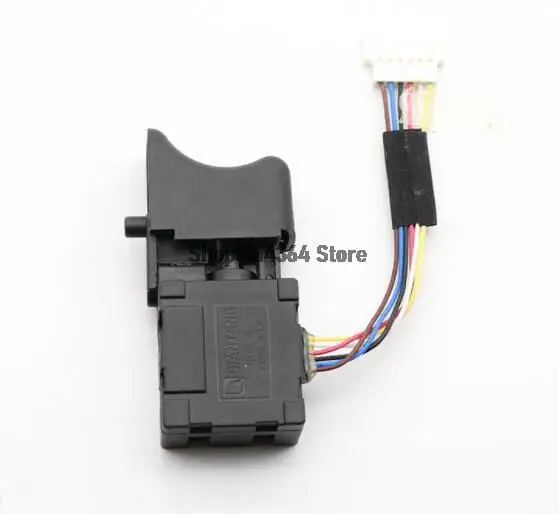 Electric Drill Dustproof Speed Control Push Button Trigger Switch 6 Wires  Cordless Drill Switch