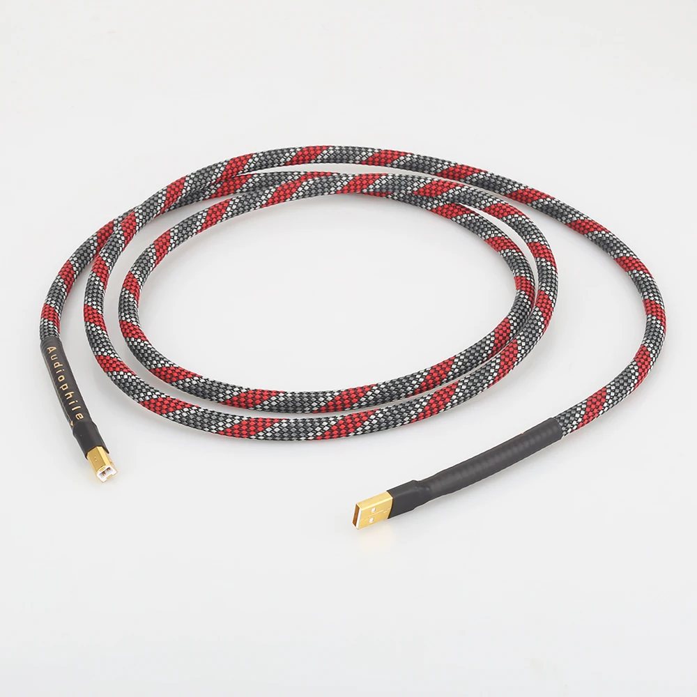 

Audiocrast A53 7N OFC USB Cable Digital USB cable Hifi USB Cable High Quality Type A to Type B Hifi Data Cable For DAC