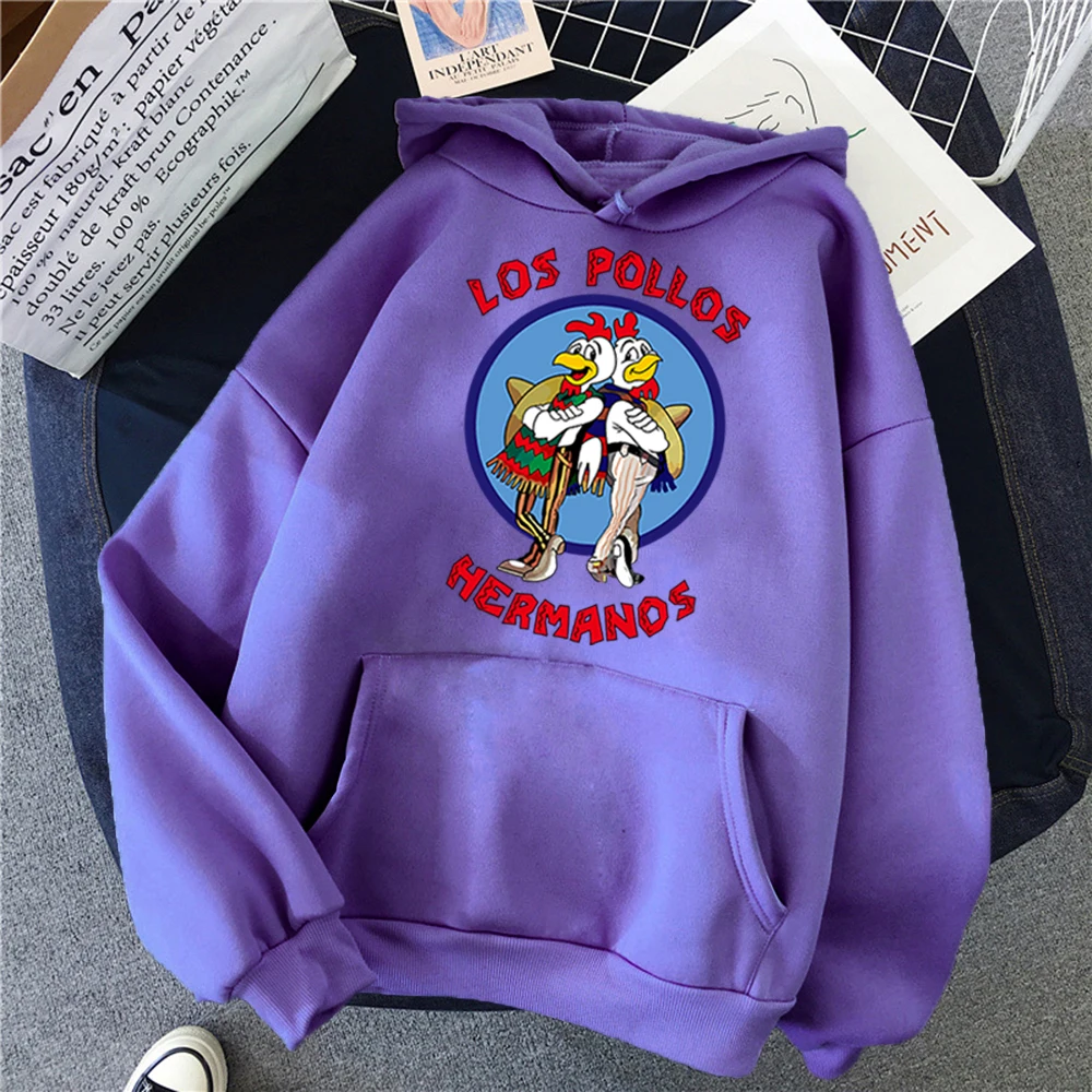 Hoodies Print Los Pollos Hermanos Long Sleeve Casual Fashion Pullover Loose Oversized Hoodie Unisex Sweatshirt for Men Women