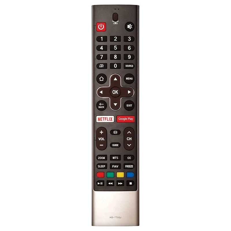 

Original HS-7700J For Skyworth Coocaa Voice Android Smart TV Remote Control 58G2A G6 E6D E3 S5G Netflix Google Play HS-7701J