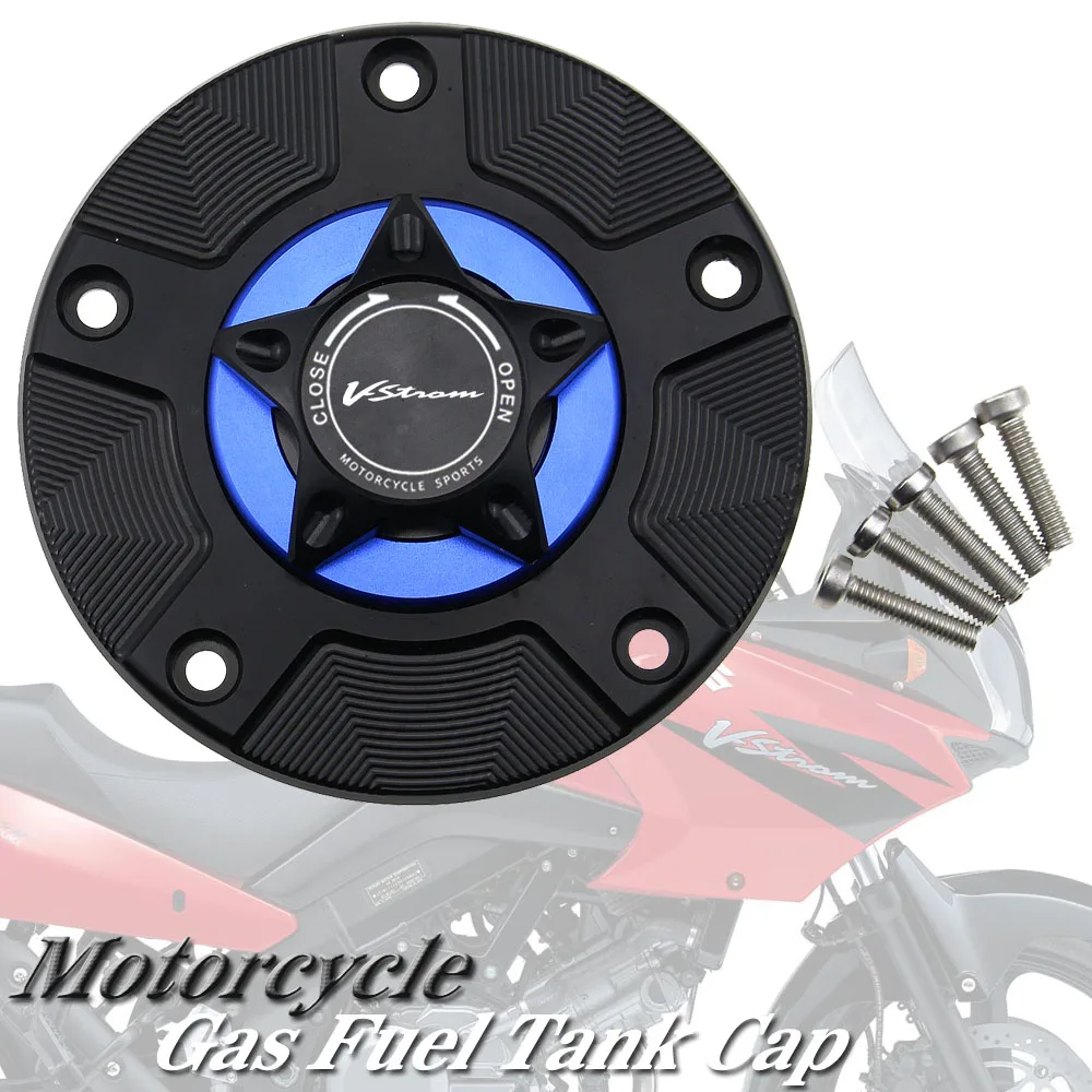 

DL650 Gas Fuel Tank Cap for SUZUKI DL 650 V-STROM 2012-2016 Motorcycle CNC Quick Release Cover