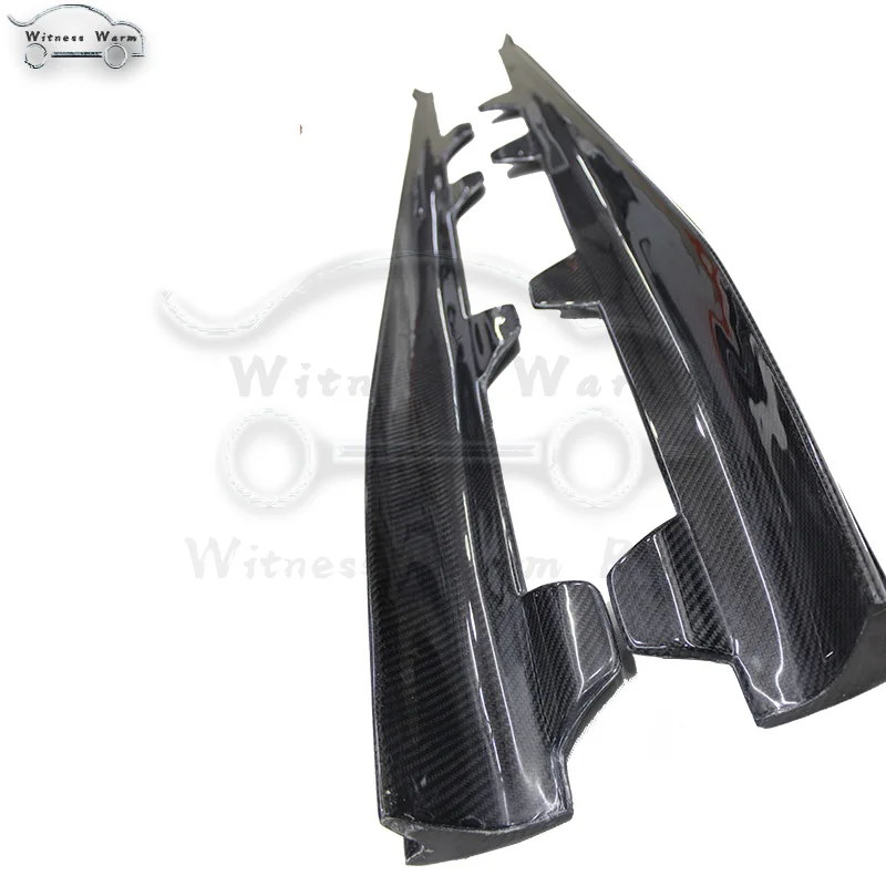 Carbon Fiber Side Skirt Skirts Apron for Volkswagen Scirocco r Bumper 2009 2010 2011 2012 2013 2014