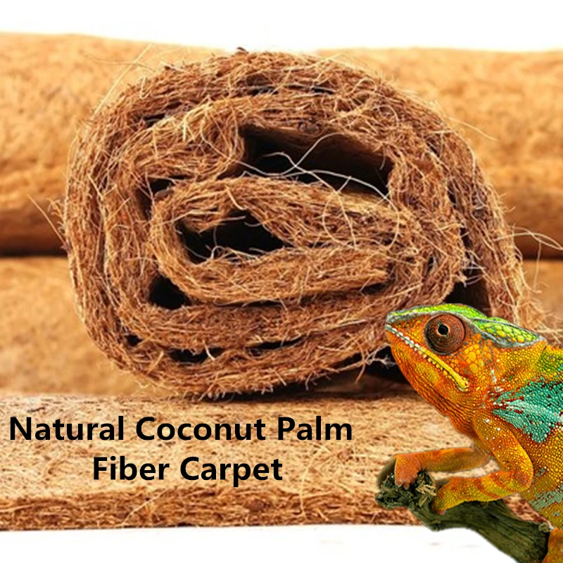 Natural Coconut Palm Fiber Coco Liner Bulk Roll Mat Carpet Flower Basket Flowerpot Wall Basket Pet Reptile