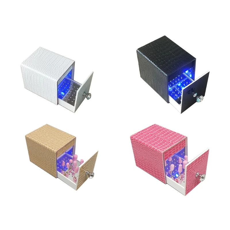 Dust-proof Box with Handle Case Storage Manicure Pedicure SPA Salon Equipment for Sundry Beauty Hair Nail Metal Tools