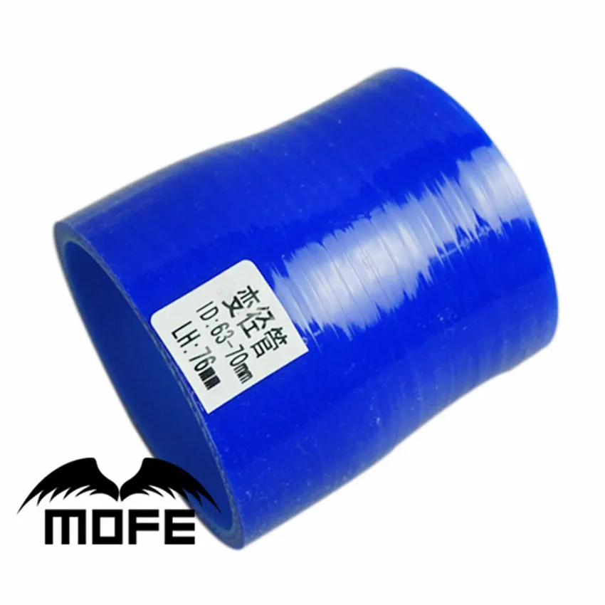 

MOFE Silicone Tubing Hose Intercooler Turbo Intake Pipe Coupler Hose Universal Straight Multiple Sizes Blue Length 51/57/60/76mm