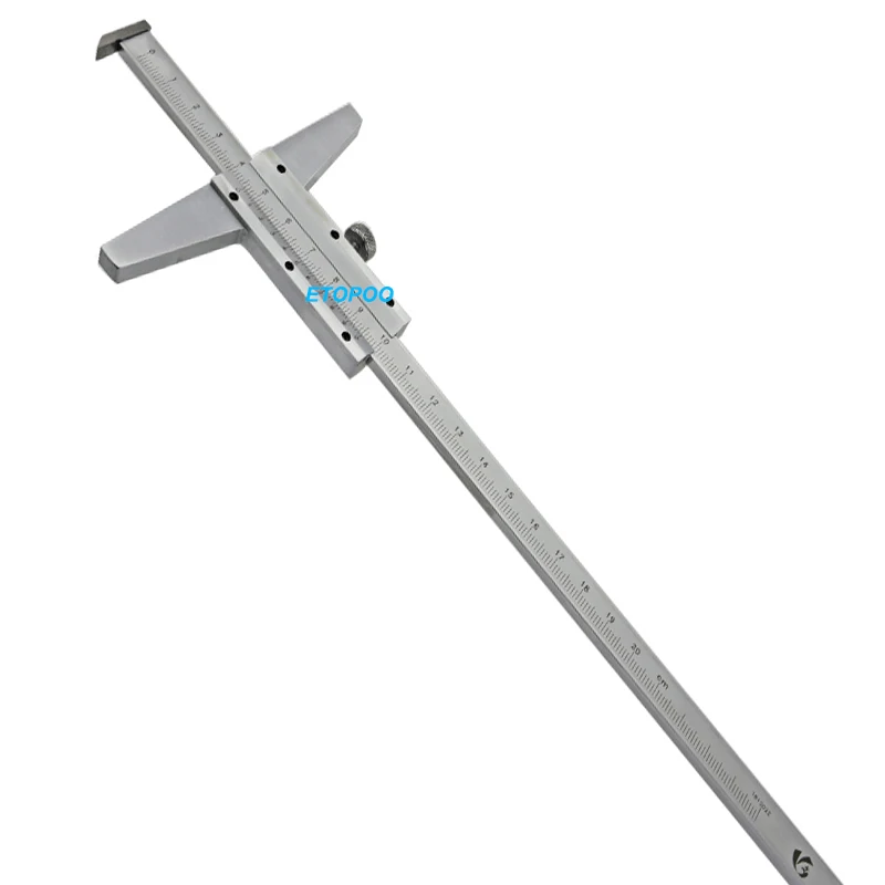 0-200mm 0.02mm stainless steel Depth vernier caliper with hook depth gauge depth measuring tools paquimetro