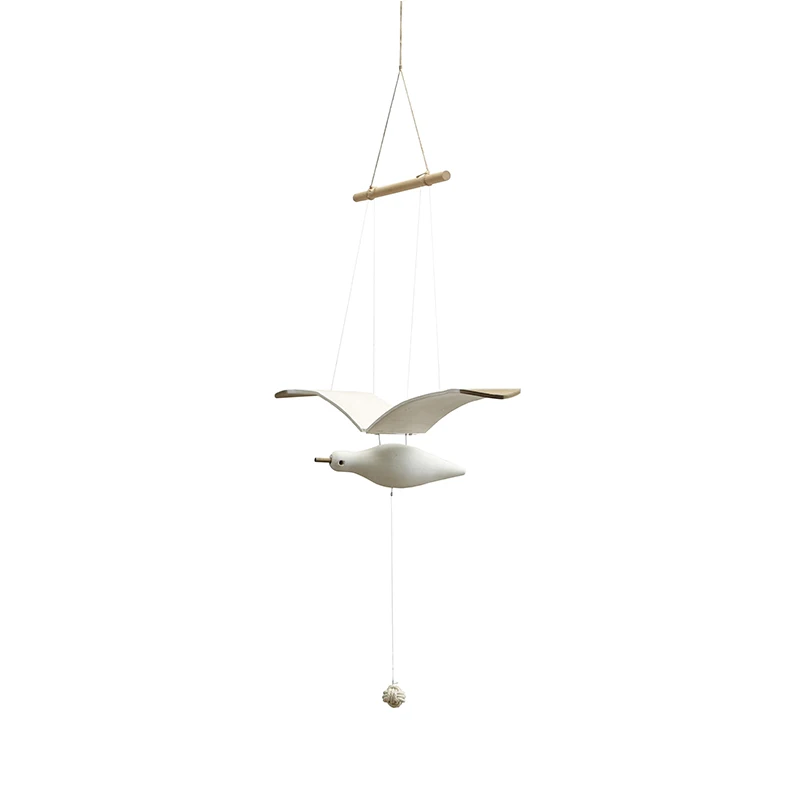 

YBOX Wood Flying Bird Decorative Hanging Seagull Home Garden Arts Crafts Lovely with wings flying