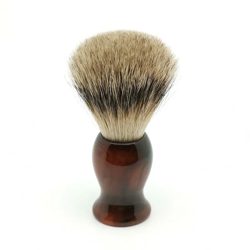 Misty Rain Pattern Resin Handle Silvertip Badger Shaving Brush Man Wet Shaver Tools