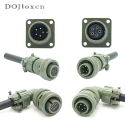 1/5 Sets 5 Pin MS5015 Series Military Standard Aviation Male Female Plug MS3106A-14S-5S/P Straight Elbow Connector MS5015 MS3102