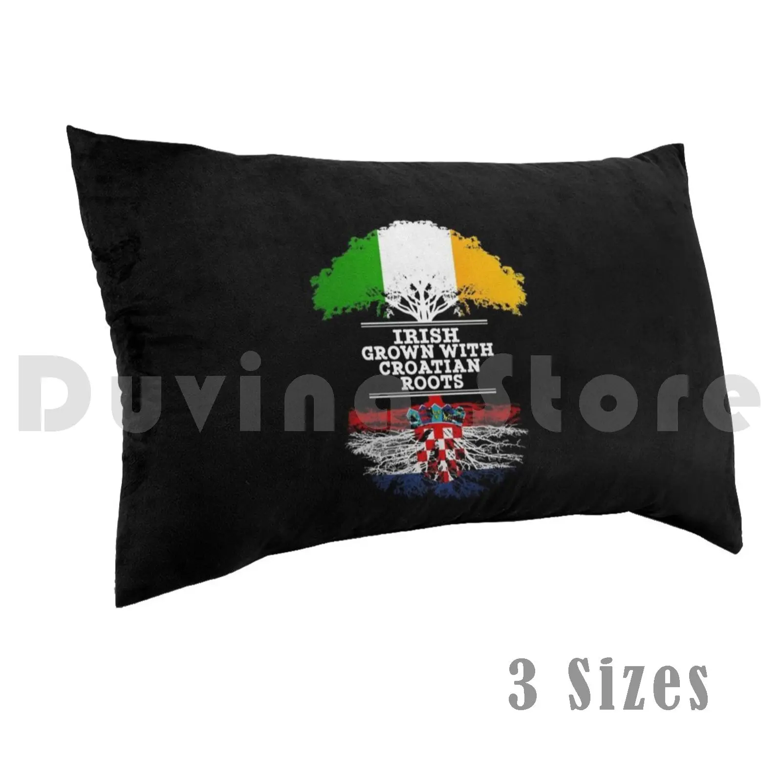 

Irish Grown With Croatian-Gift For Croatian With From Croatia Pillow Case Printed 50x75 Croatian