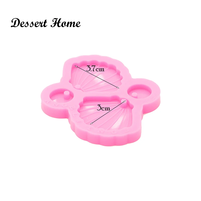 DY0826 Bright Resin Art diy Earring shell Mould , Resin Silicon Mold keyring , DIY Epoxy Jewellery Making