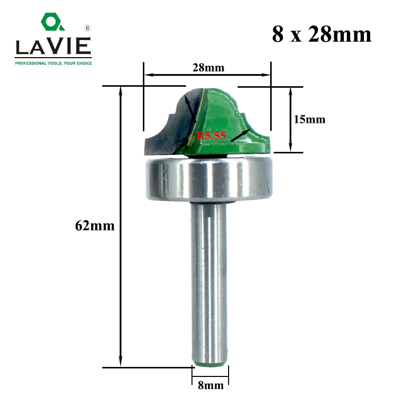 Imagem -06 - Lavie-router Bit Bearing Grupo mm Shank Double Roman Ogee Afiação Fresa para Madeira Madeira Linha Faca Hobbing Mc02101 Pcs