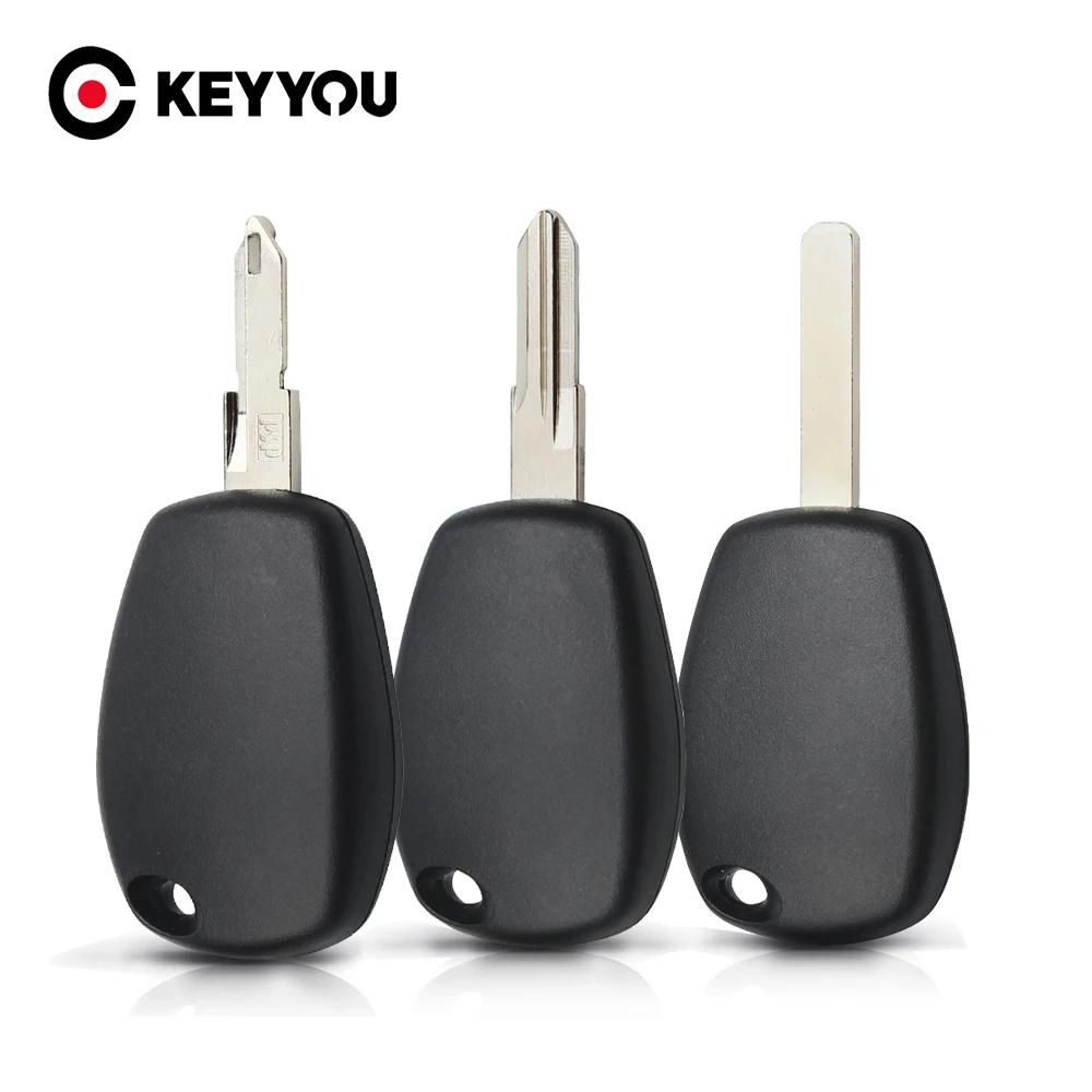 

KEYYOU 10x Replacement Car Remote Key Shell Case Uncut Blank NE73/VA2/VAC102 Blade Without Button Key Shell For Renault Logan