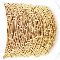 100% 14K Gold Filled Satellite Chain 1MM Chain Necklace Gold jewelry Minimalist Gold Filled Chain DIY Jewelry