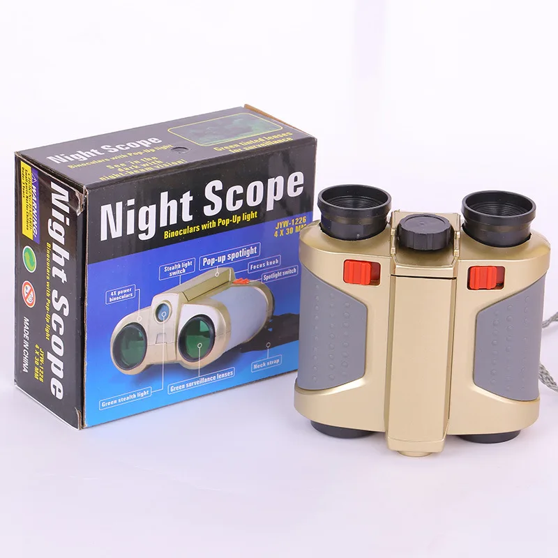 Telescope Professional Children's Toys with Lights Night Vision Binoculars Birthday Gift Camping Tourism Outdoor