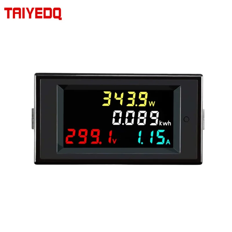 LCD 4 in 1 DC Power Energy Meter Monitor Voltmeter Ammeter DC14.00-600.0V 20A/50A/100A Volt Amp Watt KWH Monitor