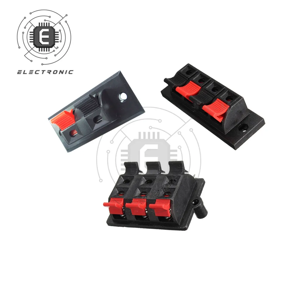 1 Cái 2/4/6 Cách Vị Trí AMP Stereo Nhà Ga Dây Kéo Đẩy Phát Hành cổng Kết Nối Cắm Ổ Cắm Kẹp