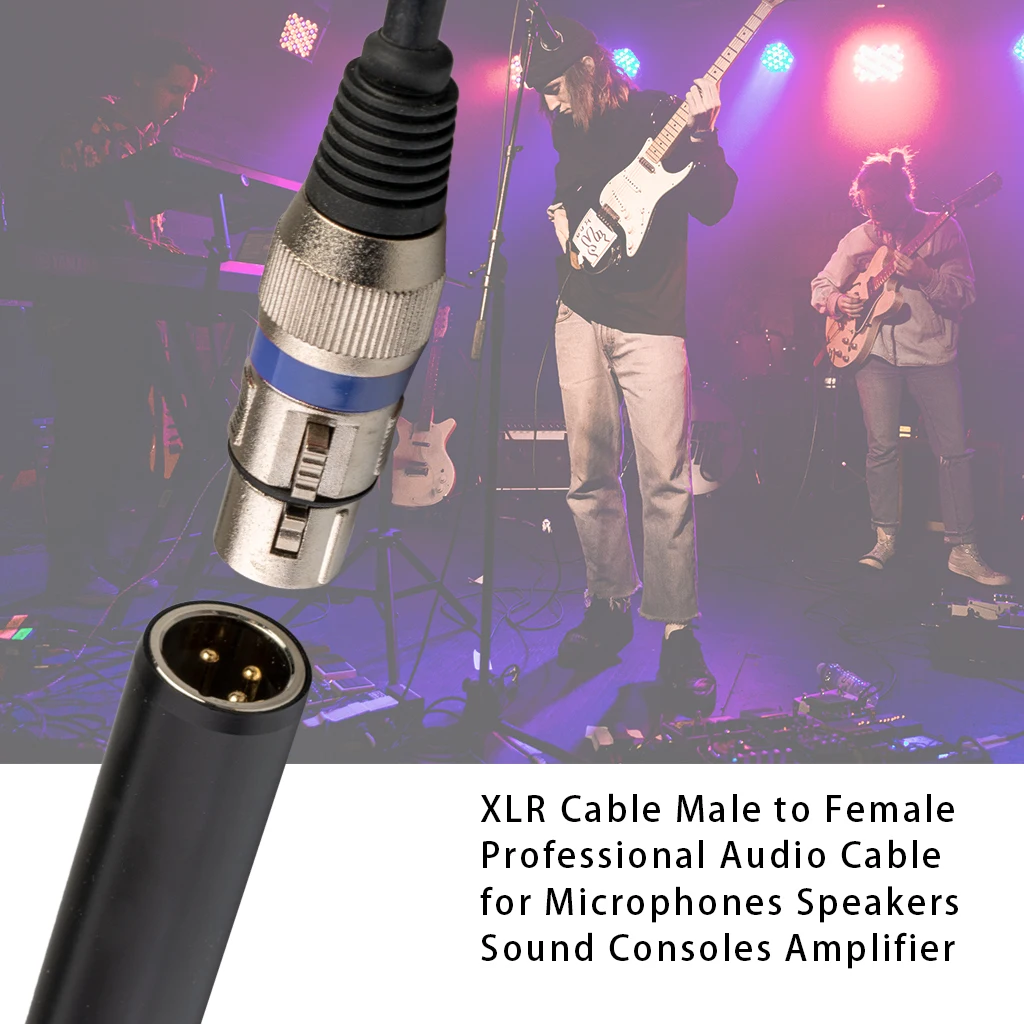 LOMMI Audio Cable Audio Mic Splitter For Audio Applications  XLR Male to XLR Female Microphone Cable 3M