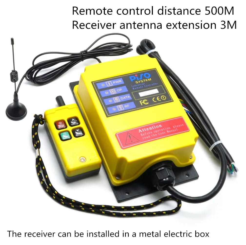 

Industrial wireless remote control elevator remote control switch 500M distance F21-2S-Y