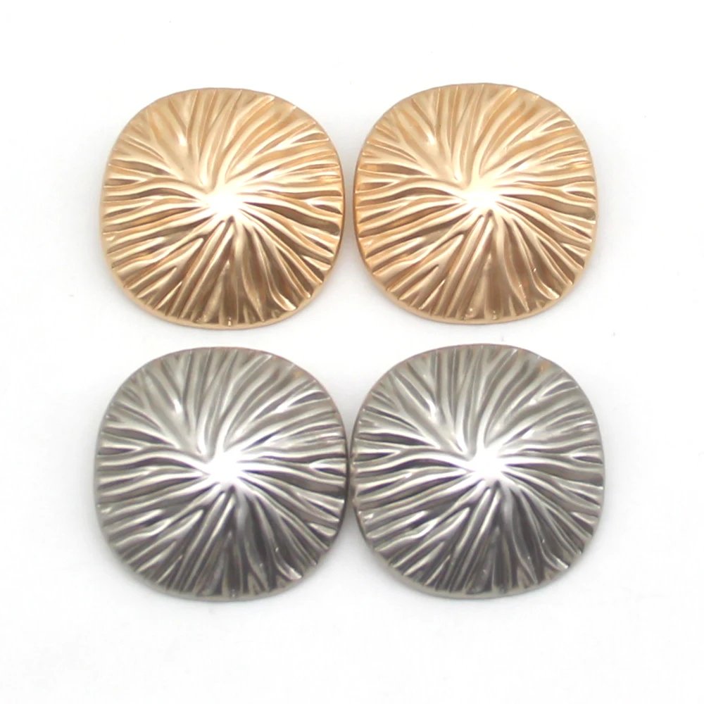 6pcs/lot fashion decorative buttons high quality Irregular plane gold buttons for Windbreaker overcoat sewing accessory DIY