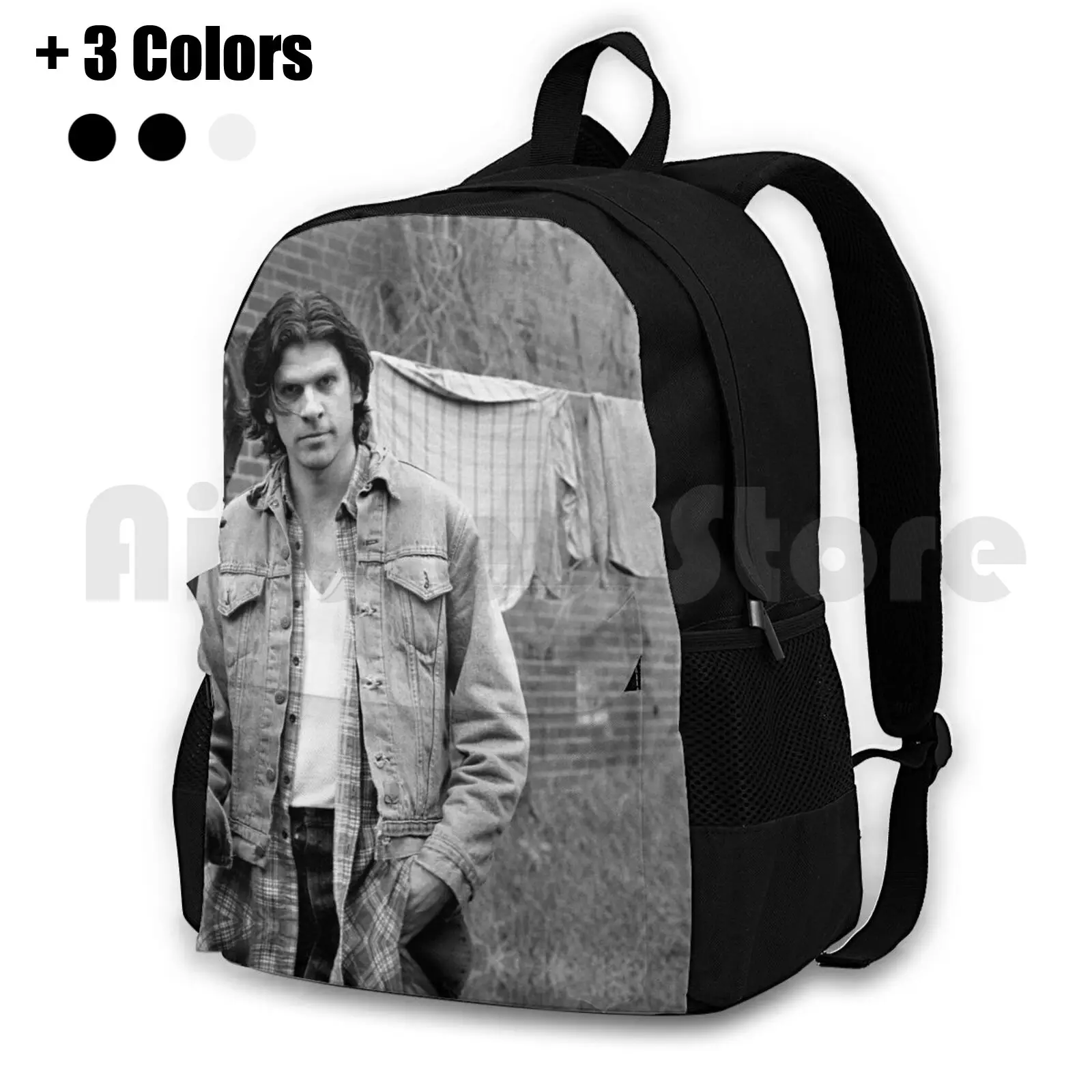 Tex Perkins Outdoor Hiking Backpack Riding Climbing Sports Bag Australia Black And White Docophoto Documentary Music Musicians