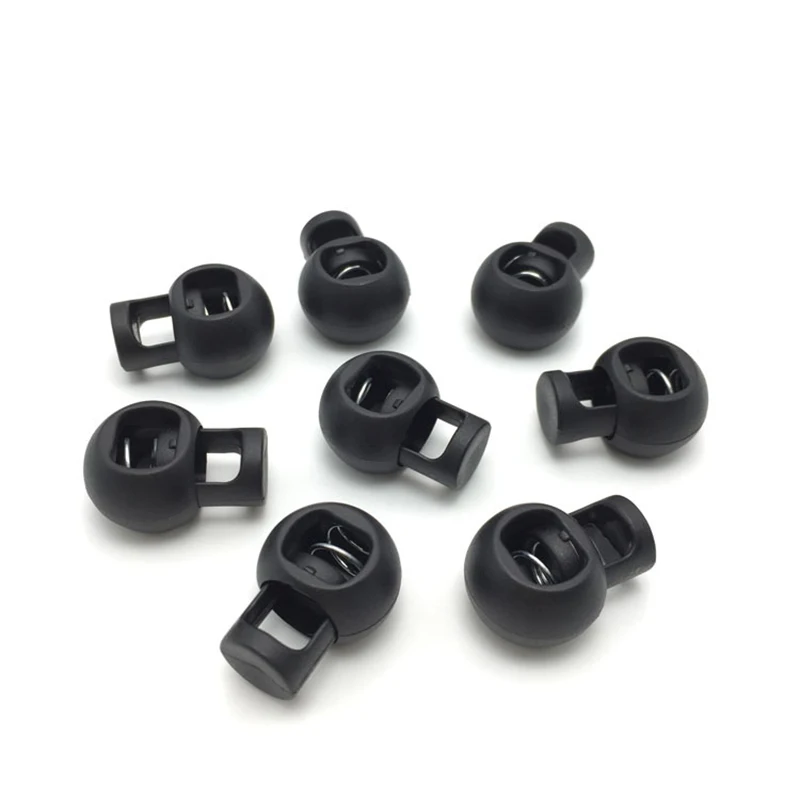 50 pieces / 100 pieces black adjustment buckle clothing backpack alloy elastic plastic adjustment buckle accessories