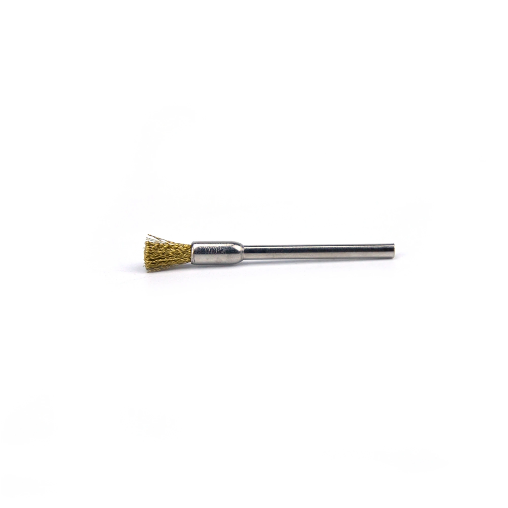 20Pcs Messing Draht Pinsel mit 3mm Stange Metall Rost Entfernung Rotary Polieren Pinsel Stift Geformt Mini Bohrer Power werkzeug Zubehör