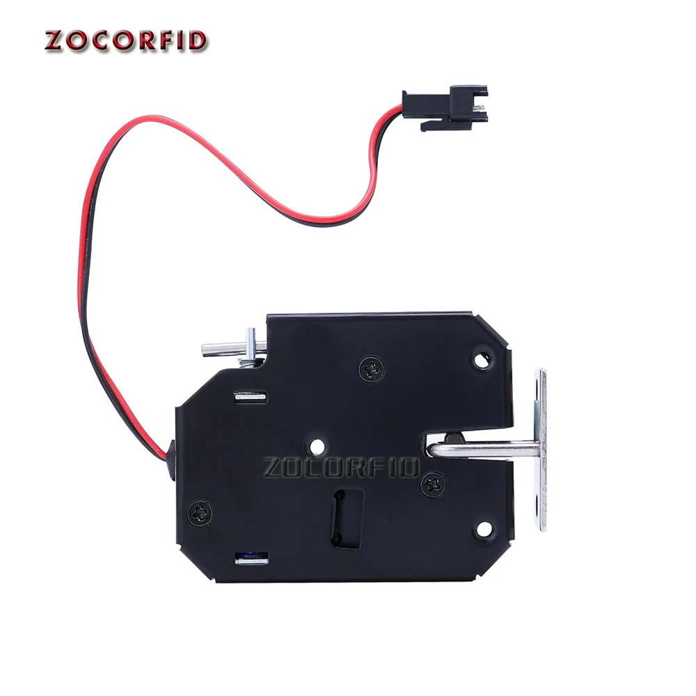 Cerradura eléctrica de DC-12V, pestillo electromagnético para casillero electrónico, cerradura de gabinete inteligente