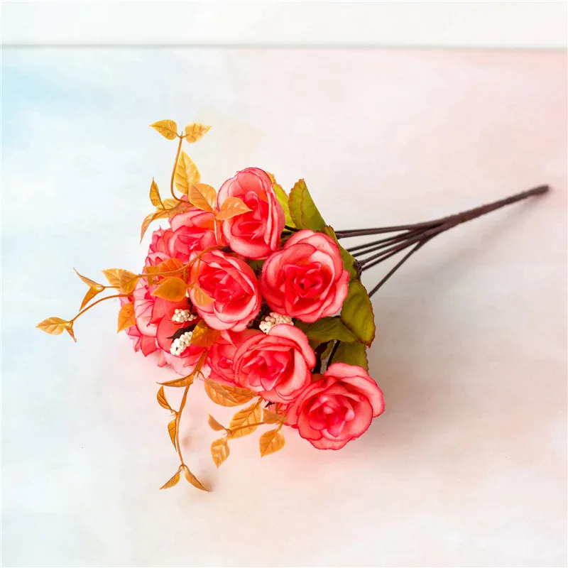 

1PCS 30CM Artificial Rose Flowers Silk Rose Flower for Home Party Decoration Fake Flowers Wedding Bouquet Christmas Flowers