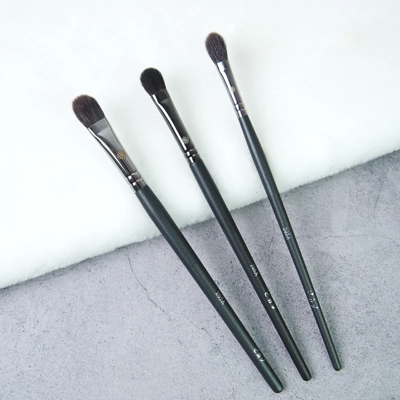 P Series Pro Eye Blending Brush #205A 206A 207A Soft Squirrel Goat Hair Mixed Medium Big Eyeshadow Brush Blender Makeup Brush