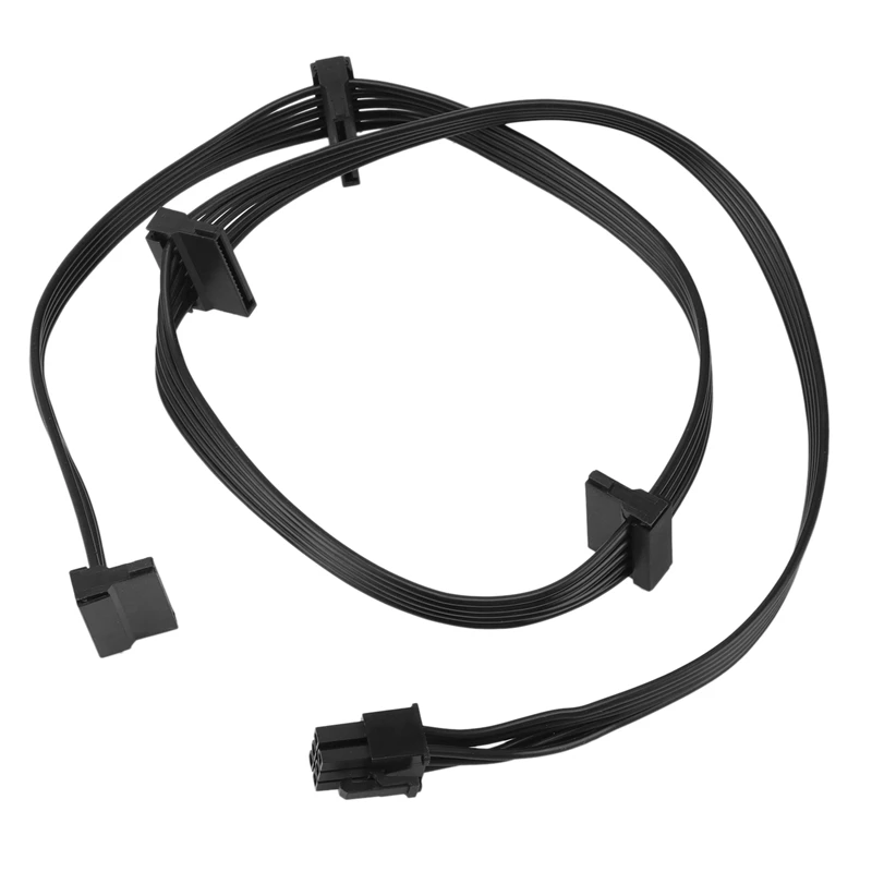 Pcie 6Pin Male Naar 4 Sata Voeding Kabel Voor Seasonic Focus +/ MK3/Fx/P Serie 850PX 750PX 650PX 550PX Psu